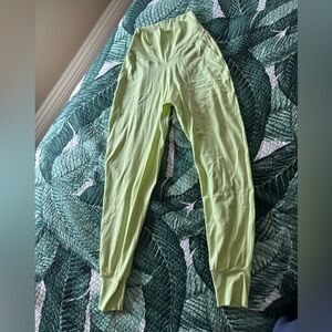 High-Rise Lime Green Performance Leggings